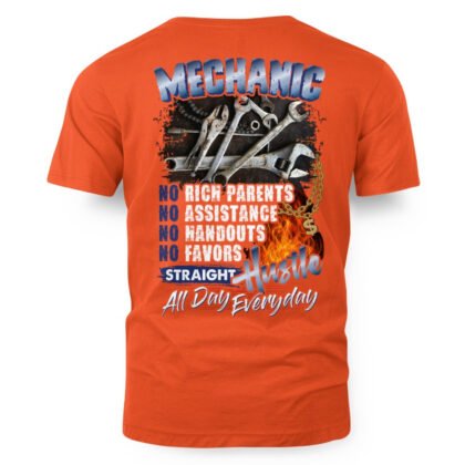 Straight Hustle Mechanic Apparel – No Handouts T-Shirt